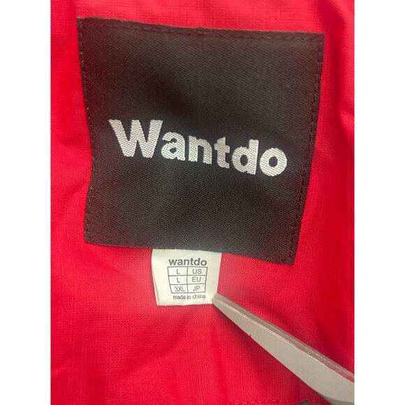 Wantdo Mountain Men Sport Red / Gray Waterproof Rainproof Warm Hooded Jacket Siz - Picture 14 of 16